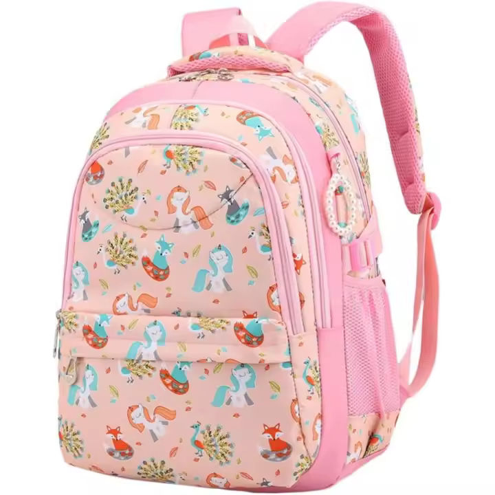 Mochila Unicornio Niños Bolsa Almacenamiento Estampada Nailon - 1