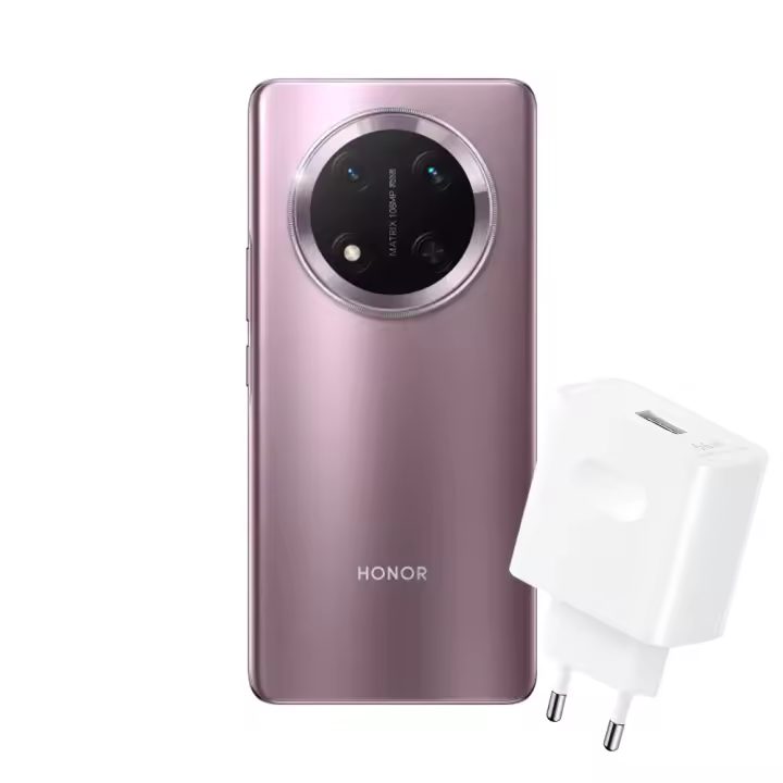 Teléfono - HONOR Magic7 Lite , Versión UE Móvil, 8GB+512GB Smartphone, Titanium Purple, Más resistente. Pura MagIA. | Ultra resistente & A prueba de agua | Hasta 3 días de batería | 108MP Cámara IA - 1