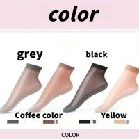 10Pares De Calcetines Para Mujer Transpirables Y De Sensación Fría Durable Y Antideslizantes Para El Verano Y Otoño Color Sólido Delgados Y Silky - details 3