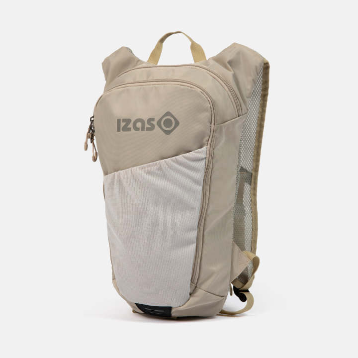 Izas - Mochila de Trail - TINDAYA V2 - Poliéster Duradero - Ideal para Trekking - Asas Ajustables - Correas Dobles en el Pecho - Panel Trasero Acolchado con Malla - Multibolsillos - Color Alfalfa