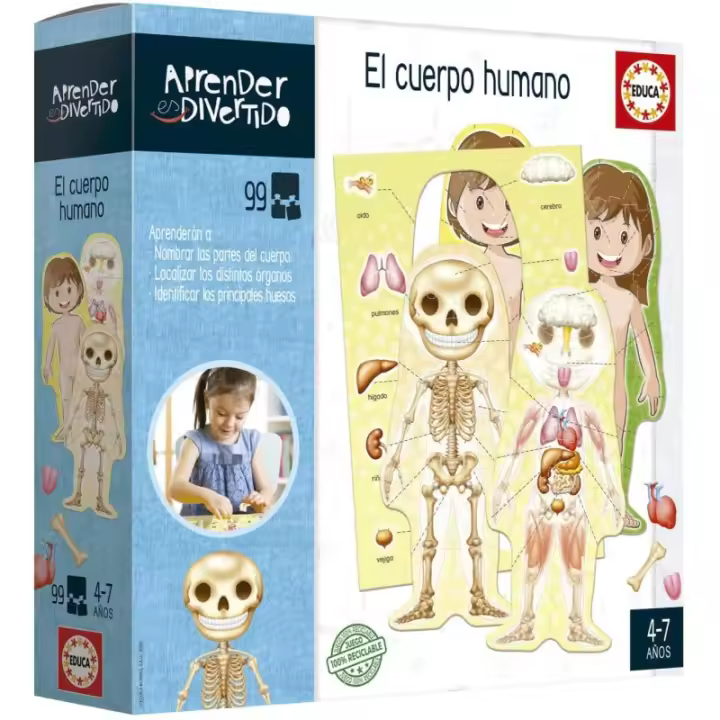 Educa Aprender es Divertido El Cuerpo Humano edad +4 años EDU7016 - 1