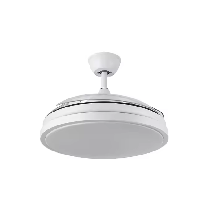 VENTILADOR DE TECHO DC ESCORPION 59W BLANCO 3ASPAS DESPLEGABLES 107D 5960LM 3000-4000-6000K REMOTO+ TEMPORIZADOR+ MEMORIA - 1