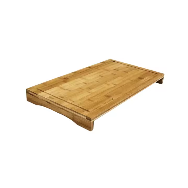 Tabla de Cortar de Cocina de Madera Bambú Multiusos, Cubre Vitrocerámica, Función de Protector de Vitrocerámica - 1