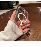 Carcasa Magnética Inalámbrica De Lujo Para Apple Magsafe Compatible Con iPhone 7/8/SE/X/XS/XR/XS Max/11/12/13/14/15/16/17/18/19 Carcasa Acrílica Transparente Con Borde De Silicona Suave Protección Antichoque Anti-Scratch - details 15