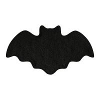 Alfombra De Baño De Halloween Con Diseño Irregular De Murciélago Y Red De Araña Antideslizante Para Sala De Estar Dormitorio Cocina - details 1