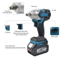 Llave De Impacto Recargable TW004 40V Herramienta Eléctrica De Alta Torque Sin Escobillas Para Bricolaje En Casa Fuente De Alimentación Por Batería - details 3