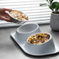 Tazas De Alimentación Elevadas Para Mascotas Acero Inoxidable Dispensador De Alimentos Y Agua Para Perros Y Gatos Resistente a Manchas Tazas Doble Para Alimento Seco Y Agua - details 8