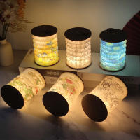 Lámpara De Noche Portátil Plegable USB Estilo Japonés Creativa Para Regalo Decoración De Habitación Y Estudio Luz De Mesa LED - details 11