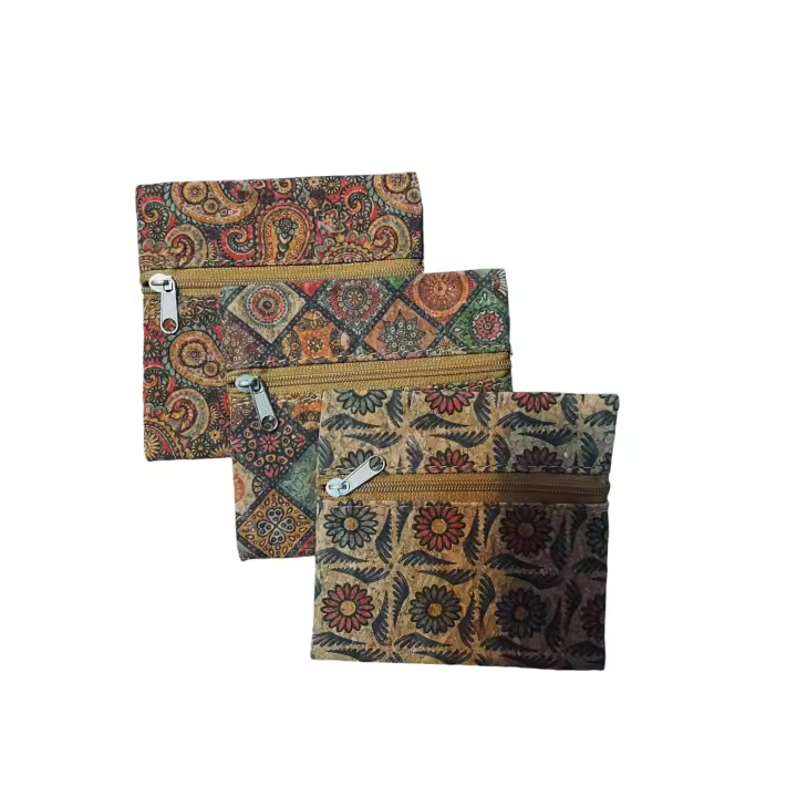 Everlyx - Monedero de Corcho - Neceser de Playa - Ideal para Monedas y Llaves - 1
