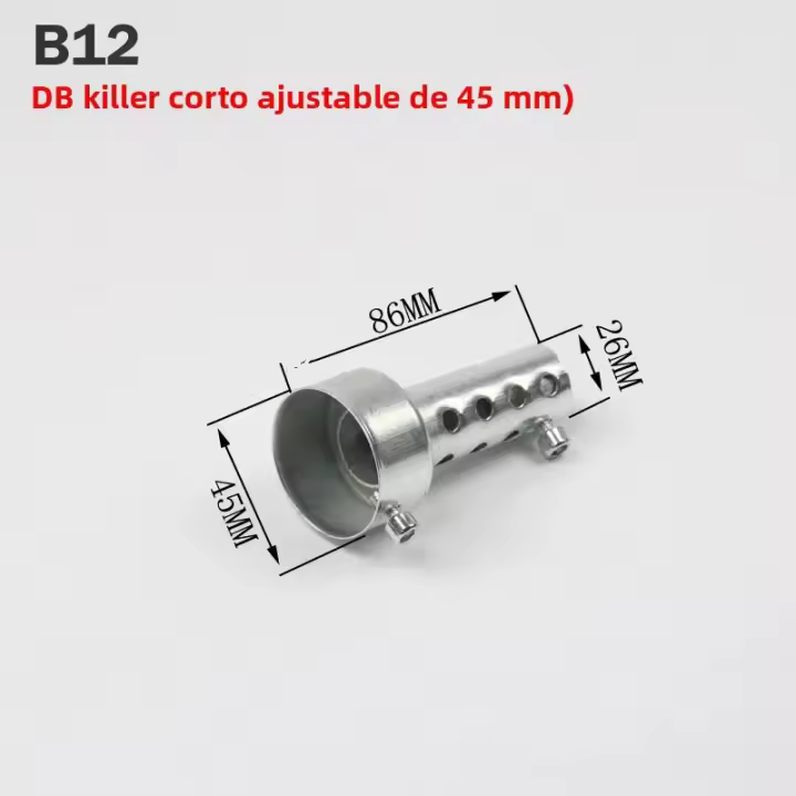 Muffler Insert Baffle DB Killer Silencer De Acero Inoxidable Para Motocicleta Universal 35mm 42mm 45mm 48mm 60mm Accesorio De Escape - 1