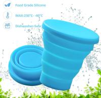 Taza de viaje plegable, Taza de Agua portátil, 4 piezas de viaje plegable de silicona para Viajes de camping, senderismo y Trabajo (170 ml) - details 1