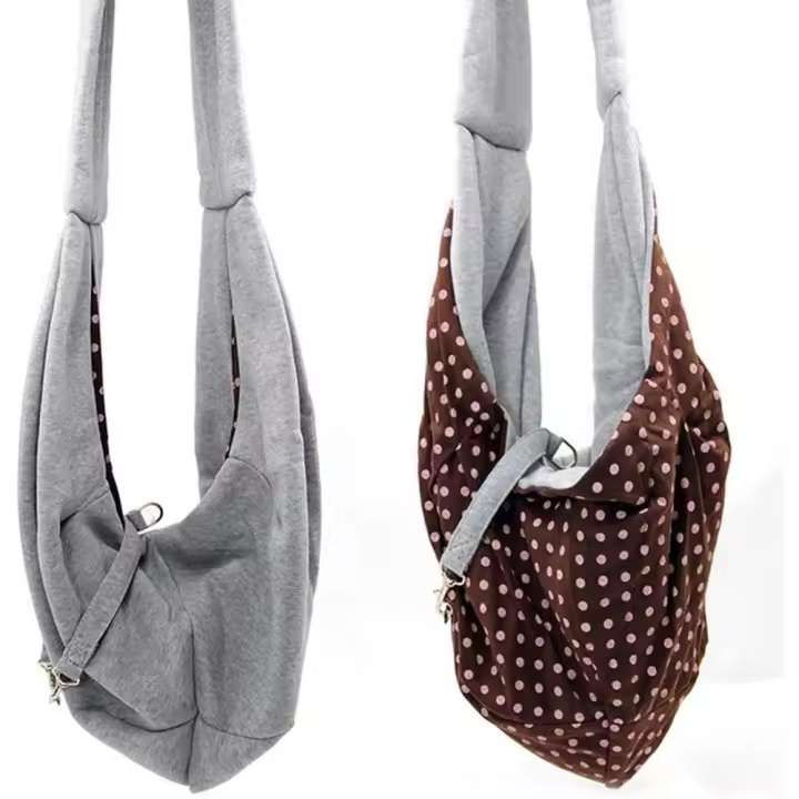 Bolsa de transporte tipo bandolera para mascotas, bolsa de viaje para gatos y perros, hasta 16 libras - 1