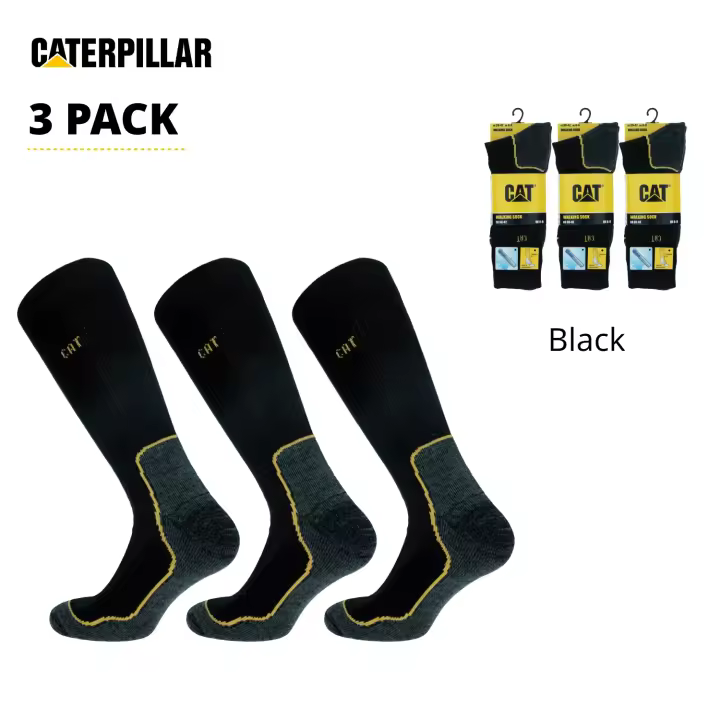 Caterpillar 3 Pares Calcetines Trabajo 4 Estaciones Poliéster - 1