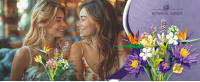 Bloques De Construcción Románticos Violeta 891PCS Juguete Creativo Para Decoración De Escritorio Regalo Para Niños Plantas Eternas De Flores DIY Para Adultos - details 0