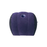 Almohada Inflable Semi-Circular 1pc Para Soporte De Piernas Y Espalda Superficie De Flocos Cómoda PVC Redonda Para Cuerpo Y Dormir Tamaño 35x35cm - details 4