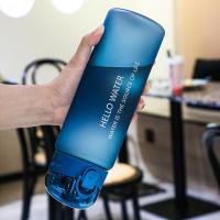 Botella De Agua Transparente Para Deporte 780ml Portátil Para Gimnasio Y Viajes a Prueba De Fugas Con Tapa Estilo Moderno En Colores Rosa Azul Negro Y Blanco - details 12