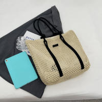 Bolso De Hombro Elegante Para Mujer En Paja Tejida Bolso De Playa De Verano Bolso De Compras Casual Con Manija Top Y Correa De Hombro Estilo Bohemio - details 14