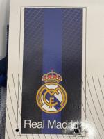 Toalla para Playa Piscina Real Madrid Azul Oficial 70x140cm infantil de microfibra para niños - details 3