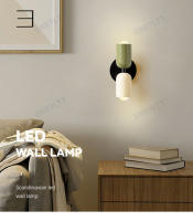 Lámpara De Pared Moderna Nórdica Para Sala De Estar Dormitorio Y Niños Iluminación Básica E27 Decoración De Hogar Beige Negro Azul Gris Verde Rosa Rojo Blanco Amarillo - details 0