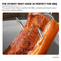 Gancho Para Carne a La Parrilla De Acero Inoxidable Herramienta De Barbecue Con Diseño De Mango Flipper Para Mano Ideal Para Picnic Y Cocina - details 5