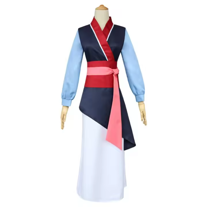 Adultos Hua Mulan traje joven Mulan traje vestido mujeres Mushu dragón Halloween etapa adolescente Mulan Cosplay carnaval trajes grandes - 1