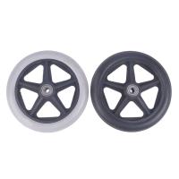 Rueda De Succión Para Silla De Ruedas Rígida Y Flexible 6/7/8 Pulgadas Neumática Y Sin Neumático Reemplazo De Rueda De Carro De Compras Material De Goma - details 2