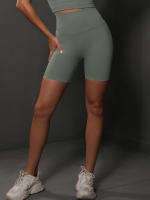 Shorts De Yoga Para Mujer Deporte Cortas De Cintura Alta Sin Costuras Para Gimnasio Y Ciclismo Elevador De Glúteos Fitness - details 46