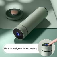 Botella De Agua Inteligente 500ml Termo De Acero Inoxidable Con Pantalla De Temperatura Sellado Para Café Leche Regalo De Navidad - details 3
