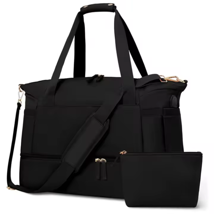 Bolsa de viaje multifuncional para fitness, con maleta con ruedas, bolsa de equipaje de viaje para artículos personales, bolsa de gimnasio para baile, bolsa de viaje para gimnasio - 1
