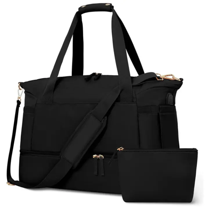 Bolsa de viaje multifuncional para fitness, con maleta con ruedas, bolsa de equipaje de viaje para artículos personales, bolsa de gimnasio para baile, bolsa de viaje para gimnasio - 1