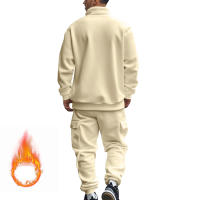 Conjunto Deportivo Casual Para Hombres Verano Otoño Invierno Con Cierre De Cremallera Y Veludo Tejido De Poliéster Talla S a XXXL - details 199