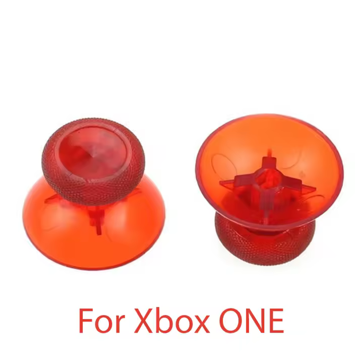 2x JOYSTICK XBOX ONE STICK ROJO TRANSPARENTE MANDO BOTONES L3 R3 PALANCAS - 1