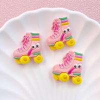 10Pcs Cabochones De Resina Planos Con Diseño De Patines De Escuela Bicicletas Y Baloncesto Para Decoración De Joyería DIY - details 5