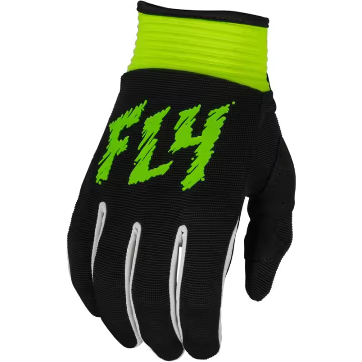 Guantes infantiles FLY RACING F-16 - Negro / Verde Neón - 1