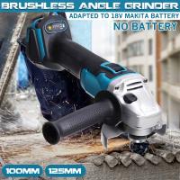 Amoladora angular eléctrica sin escobillas, herramienta eléctrica de 125mm, 4 velocidades, pulidora artesanal, para batería Makita de 18V, Enchufe de la UE - details 1