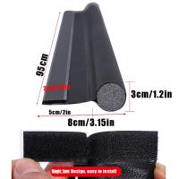 Sella De Puerta Ajustable Tapón De Drafts Anti-frío Windproof Espuma Acústica Para El Hogar Material PU+espuma Tamaño 95-96cm - details 6