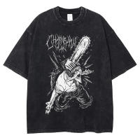 Camiseta Vintage Para Hombre Algodón Holgada Con Mangas Cortas Estampado Acido Camisetas Unisex Casual Transpirable - details 4