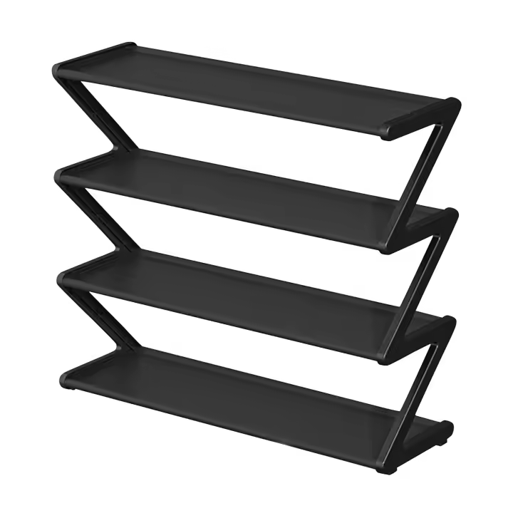 Organizador De Zapatos De 4 Niveles Independiente Armario Multifuncional Para Entrada Pasillo Material Plástico - 1