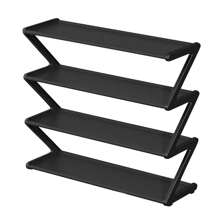 Organizador De Zapatos De 4 Niveles Independiente Armario Multifuncional Para Entrada Pasillo Material Plástico - 1