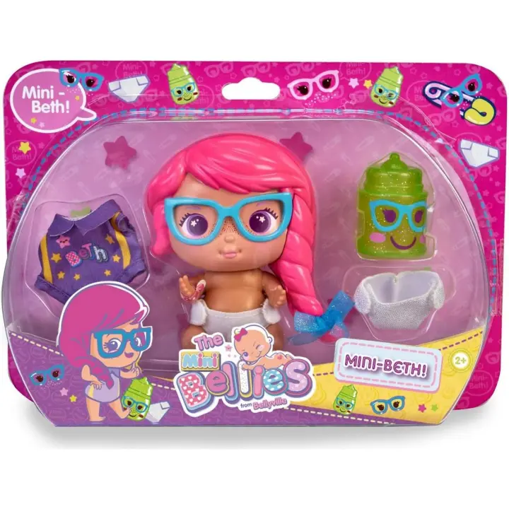 THE BELLIES - The Mini muñeca MINI BETH - Incluye accesorios - Coleccionable - Regalo original -  Mayores de 2 años - 1