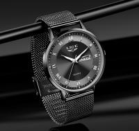 Reloj De Mujer LIGE Moda Ultrafino De Lujo Con Correa De Malla Cronógrafo Cuarzo Deportivo Casual Fecha Resistente Al Choque Manos Luminosas Agua Resistente - details 15