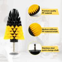 Set De 7 Piezas De Cepillo Para Taladro Herramienta De Limpieza Con Polo De Extensión Para Pisos Y Automóviles Multifuncional Material Plástico - details 3