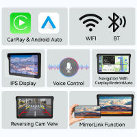 Ahoudy Reproductor Multimedia De Coche 7 Pulgadas MP5 Con Wireless Carplay Android Auto Bluetooth AUX Soporte Para TF USB Type-C - details 2