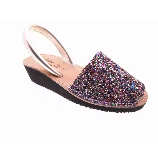Sandalias Mujer Modelo 562 Glitter Multicolor Ibicenca Tallas 35-41 - 1