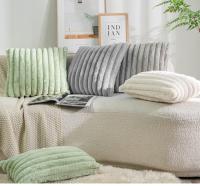 Funda De Cojín Suave Y Acolchada Para Sofá Y Cama Decoración De Hogar Funda De Cojín De Peluche De Conejo Falso Para Asiento - details 0