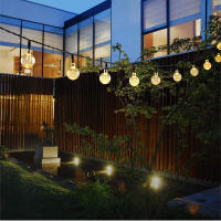 Luces De Cadena Solar De Cristal Globular IP65 39FT Con 100 LED Y 8 Modos De Iluminación Para Exterior Halloween Y Navidad Fiesta - details 8