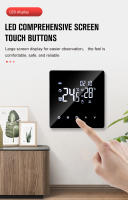 SOMY Termostato de pared para caldera de gas, control de temperatura inteligente, programable, 3A, negro - details 3