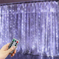 Guirnalda De Luces LED Para Cortina 6/3M Con Control Remoto Y USB Decoración Para Navidad Halloween Casa Habitación - details 10