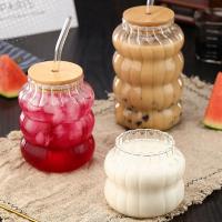 Vaso De Bebida De 500ML Con Tapa De Bambú Y Pajita Para Café Frío Y Cócteles Vaso De Cerveza Para Whiskey Regalos Eco-amigable Transparente - details 10