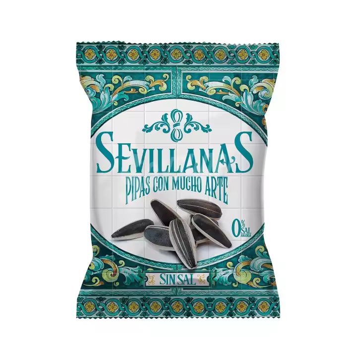 Pipas  sevillanas caja 10 unidades sin sal sabor Sevilla con arte mejor calidad - 1
